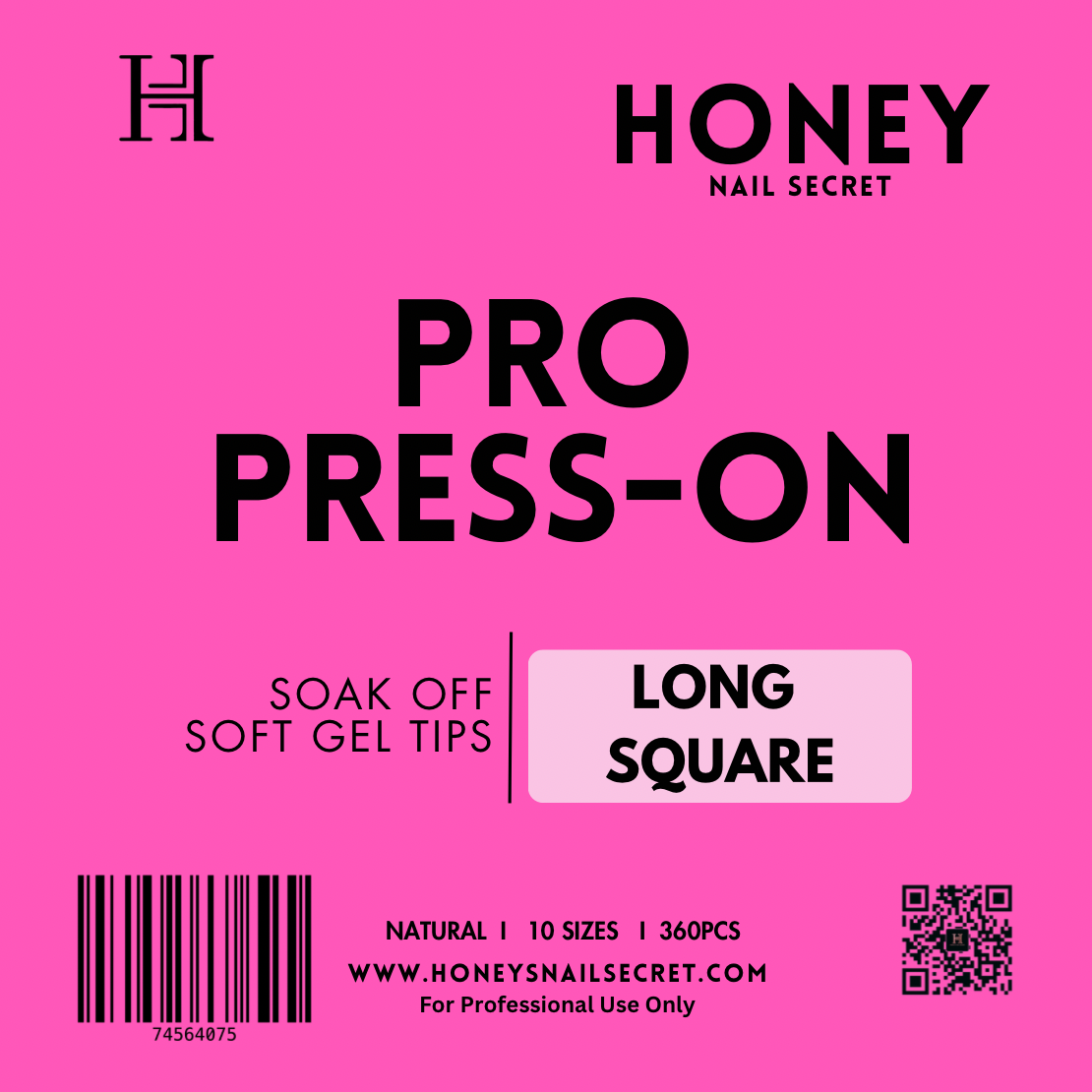 PRO PRESS ON - LONG SQUARE