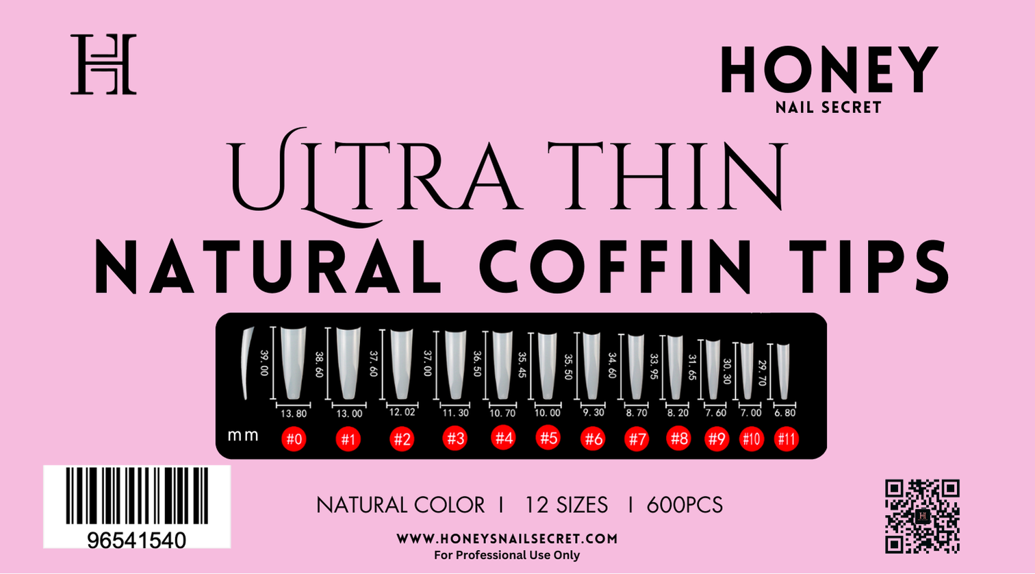 ULTRA THIN -  NATURAL COFFIN TIPS