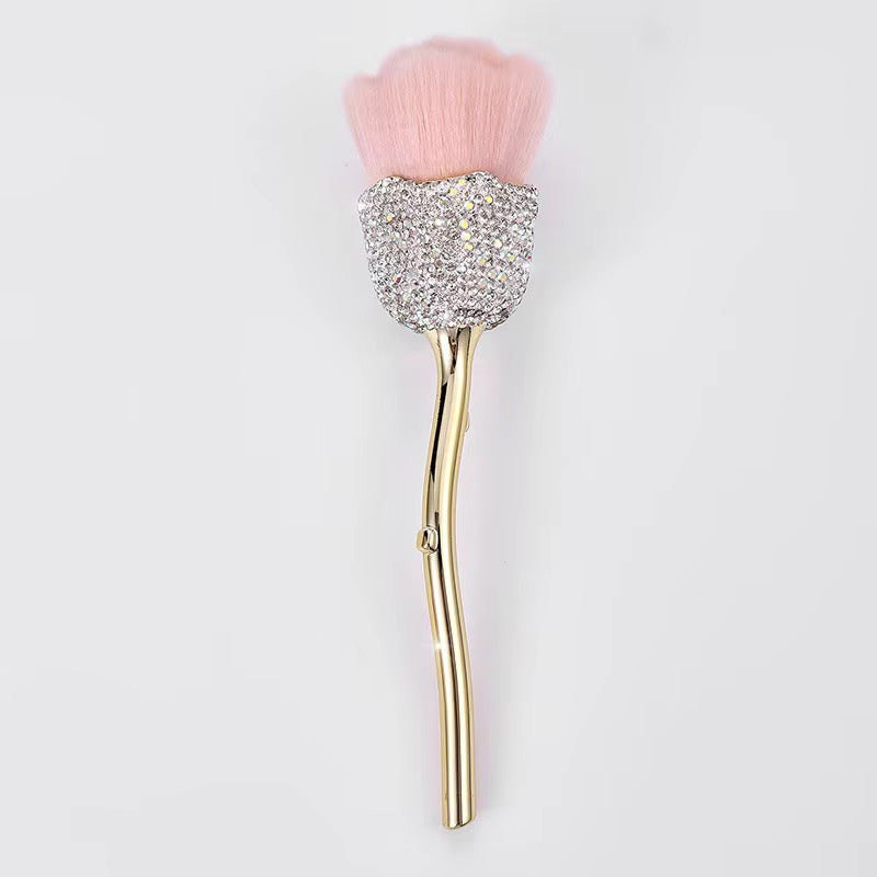 BRUSH ROSE RHINESTONES