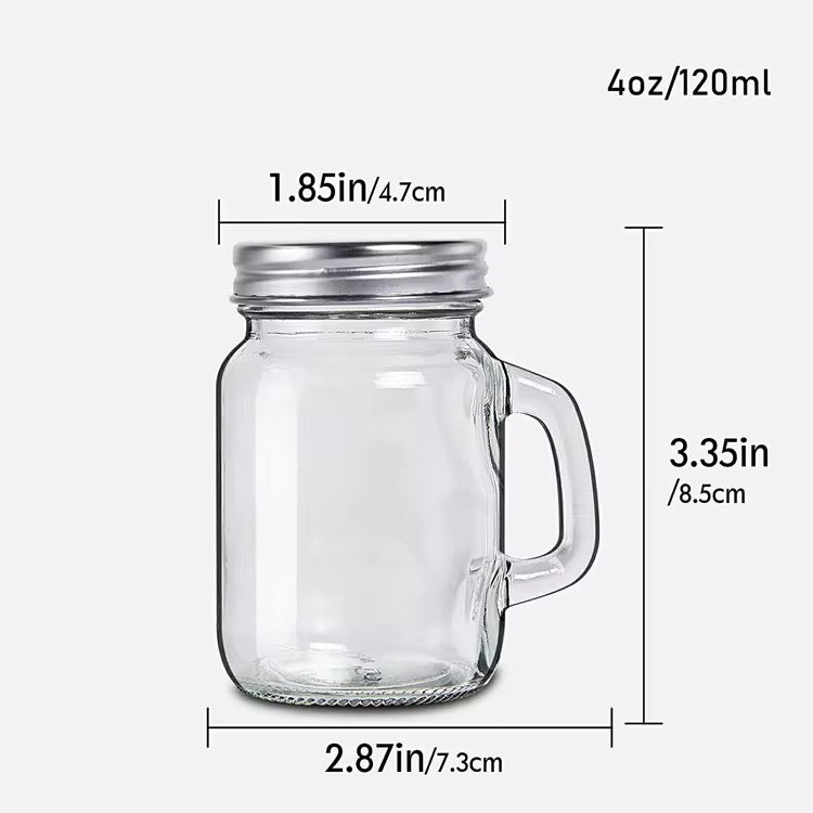 Glass cup with cap