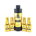 Shiny top coat 8oz refill + 4small bottle 15ml