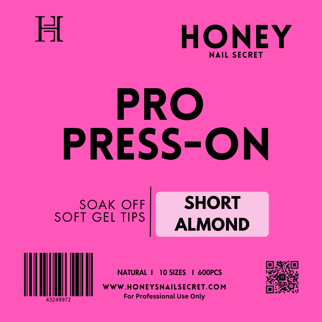 PRO PRESS ON - SHORT ALMOND