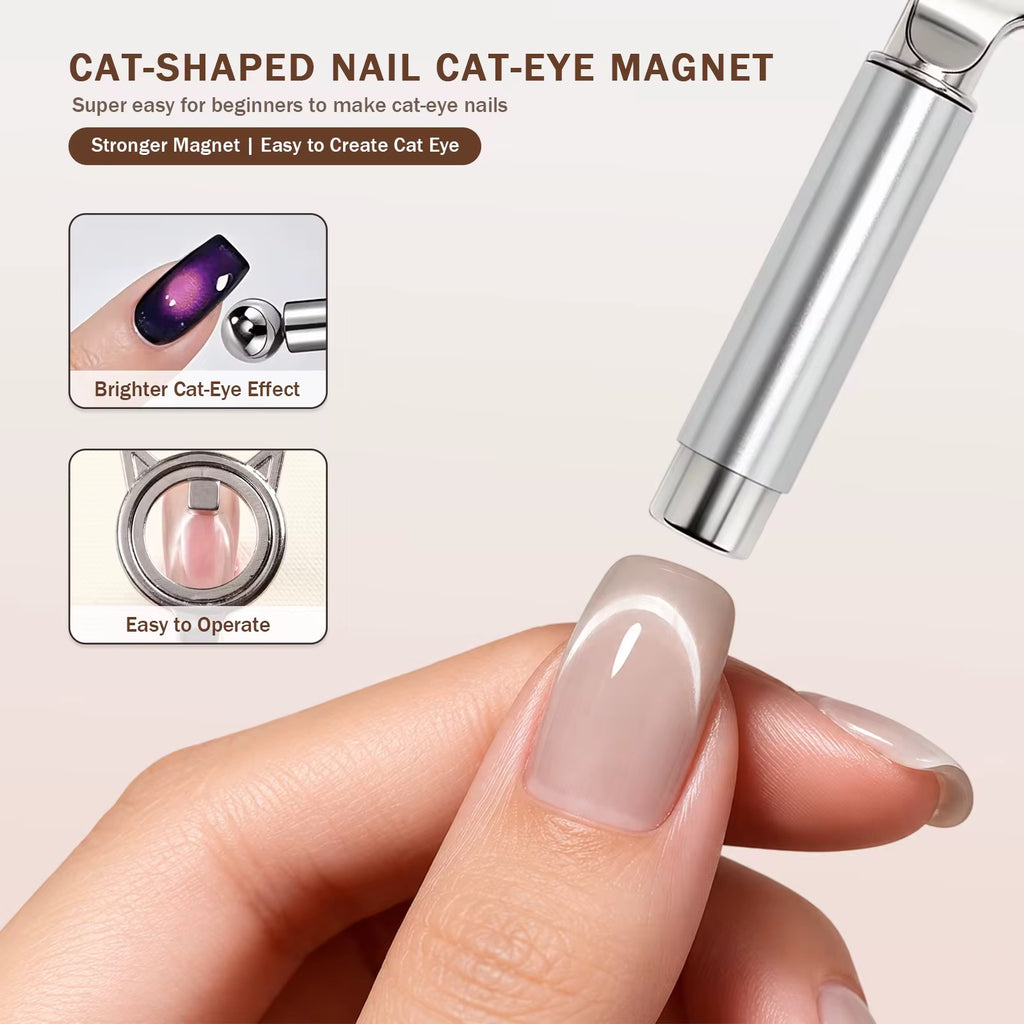 Ring-Shaped Cat Eye Magnet For Nail