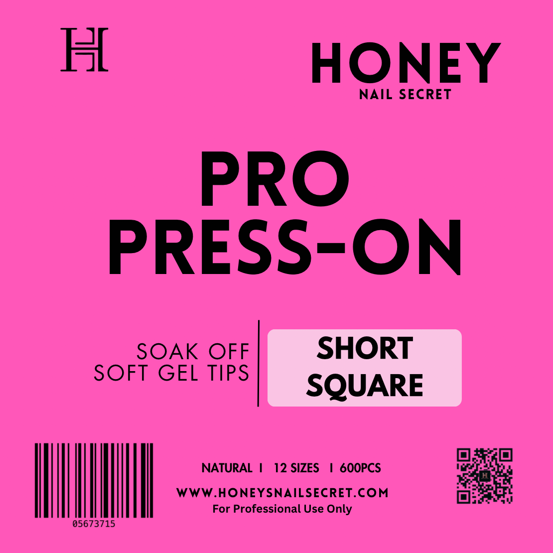 PRO PRESS ON - SHORT SQUARE