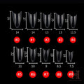 PRO MEDIUM ALMOND TIPS NON C-CURVE ( 500pcs)