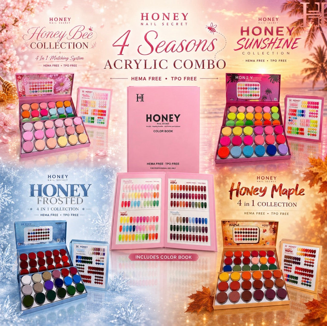 FULL LINE HONEY ACRYLIC COLLECTION 144 COLORS