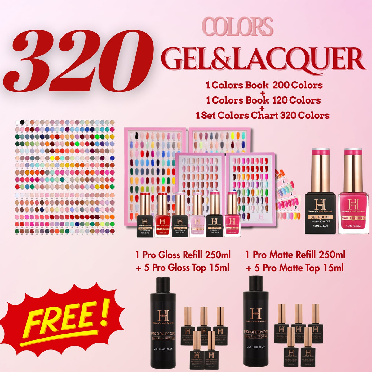 FULL LINE GEL & LACQUER 320 COLORS
