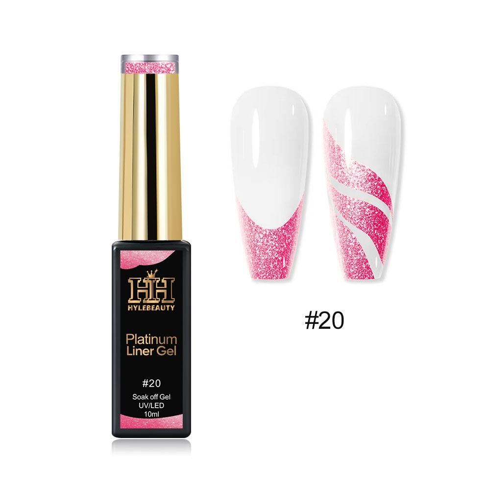SET PLATINUM LINE GLITTER GEL 24 Colors