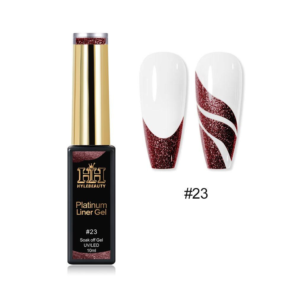 SET PLATINUM LINE GLITTER GEL 24 Colors