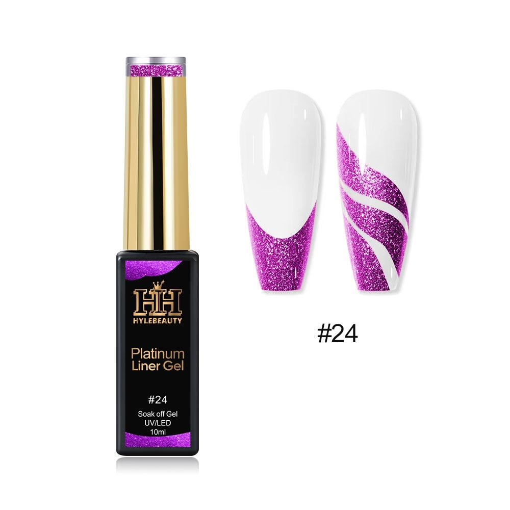 SET PLATINUM LINE GLITTER GEL 24 Colors