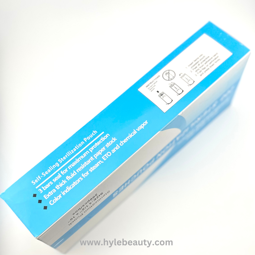 Self-Sealing Sterilization Pouches 1/2" x 10" | 200pcs/Box