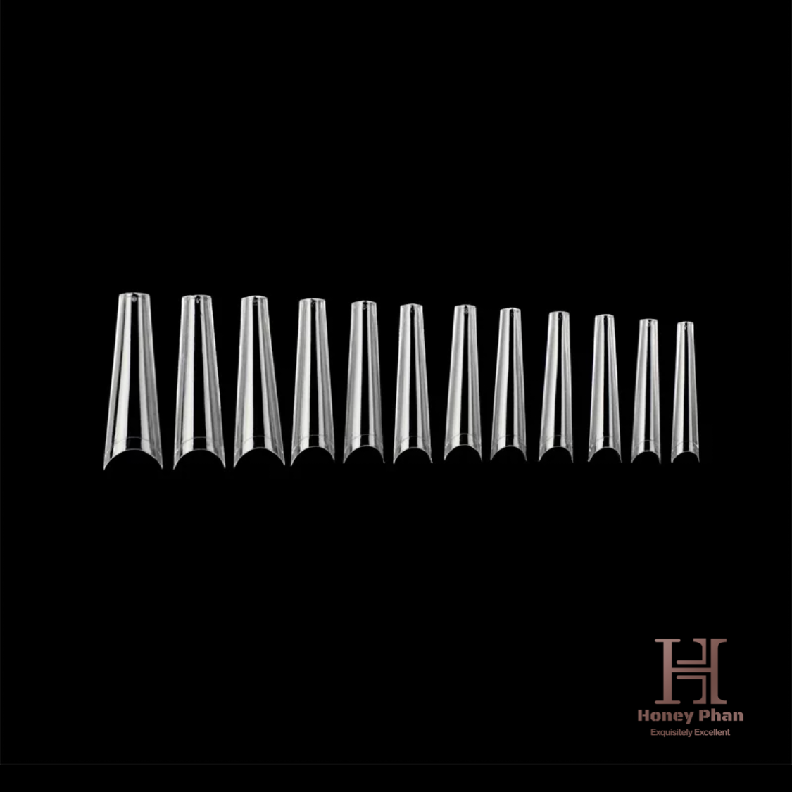 Extra long C-CURVE Coffin Nail Tips ( 504 pcs)