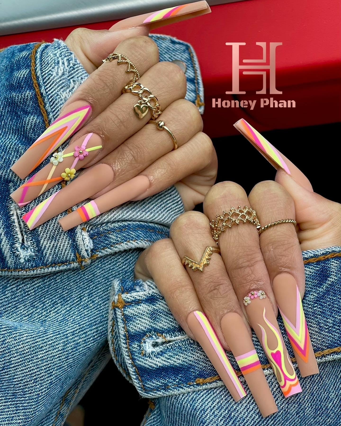 XXL COFFIN NON C- CURVE CLEAR TIPS (500 pcs)