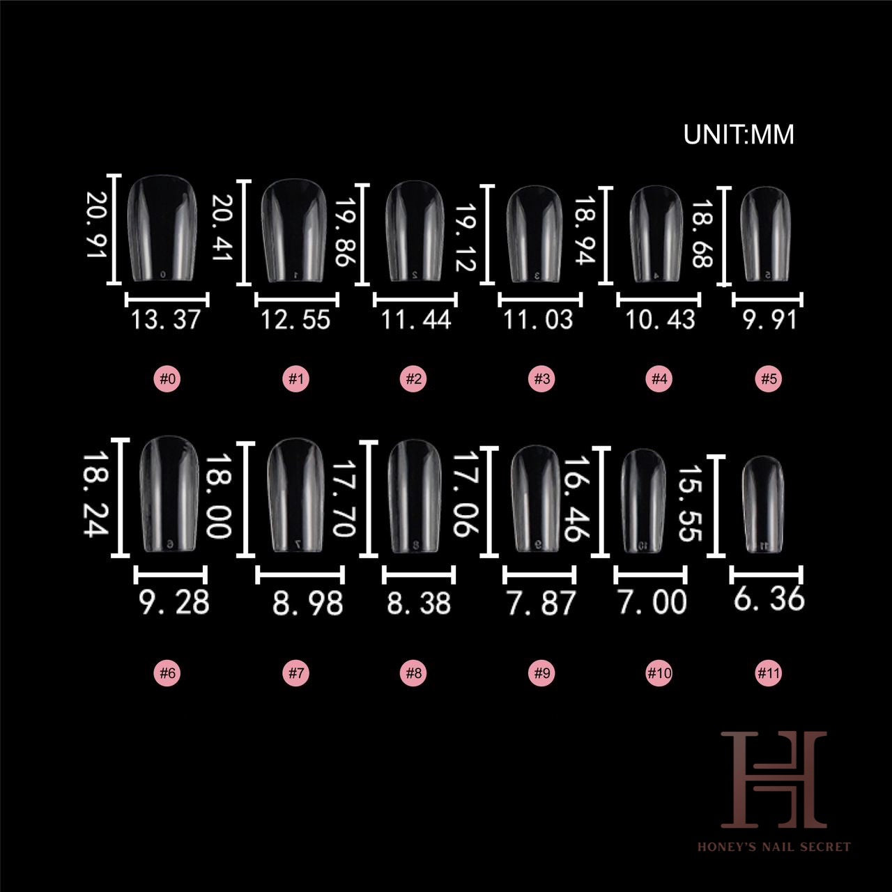 PRO PRESS ON - SHORT SQUARE