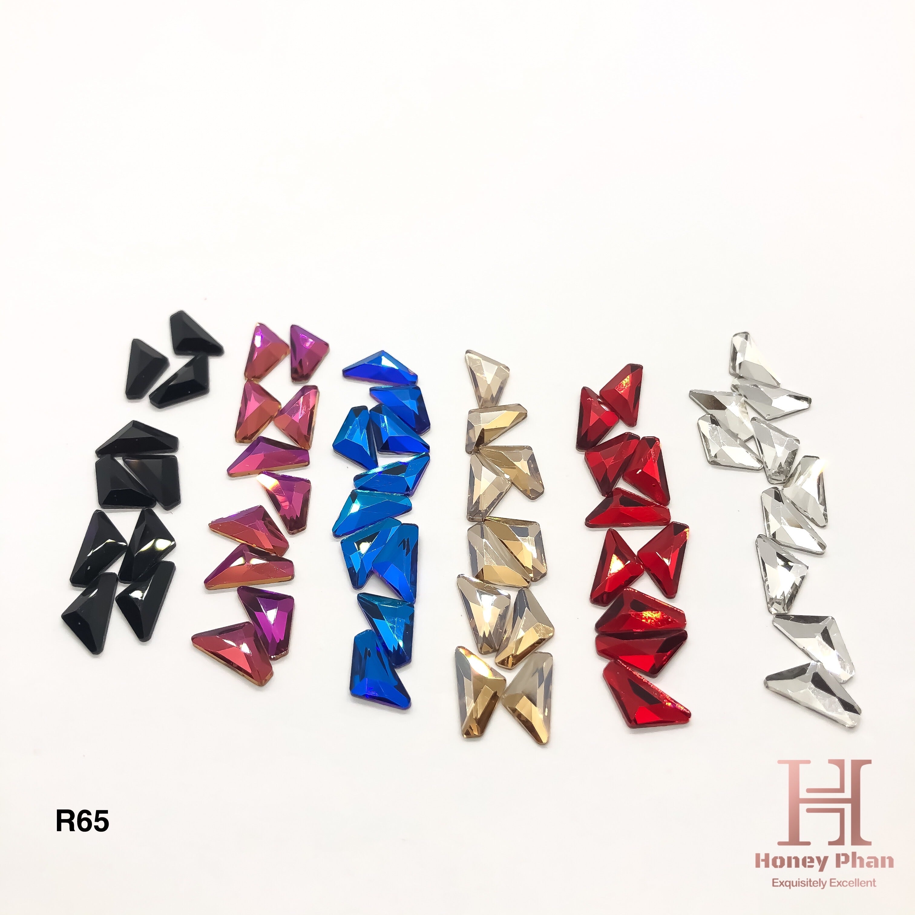 Infinity Rhinestones Wings Shape (60 pcs/6 colors) -R65