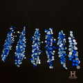 Neon Blue Rhinestones 6 size (1440pcs) -R58