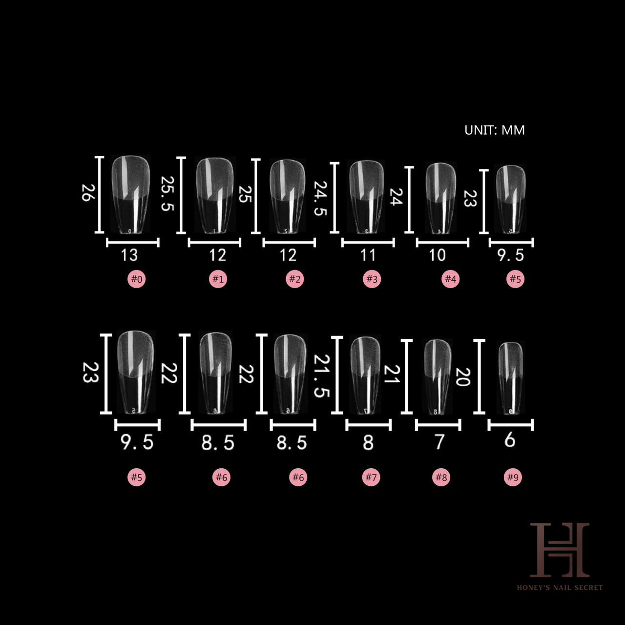 PRO PRESS ON - MEDIUM COFFIN