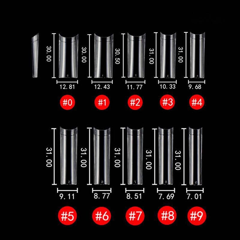 SQUARE TIPS NON C- CURVE( 500 pcs)