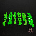 Neon Green Rhinestones 6 shapes (60 pcs/ 6 shape) -R54