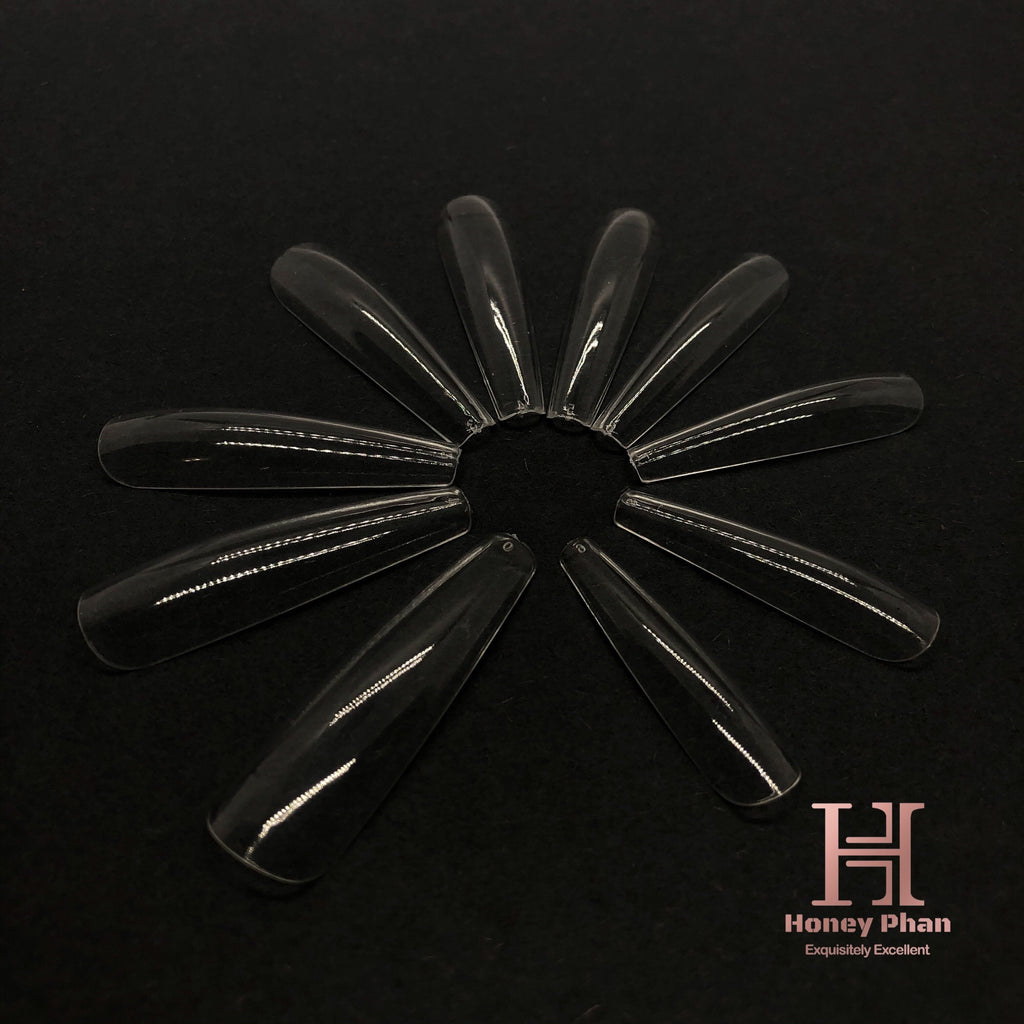 PRO EXTENSION EXTRA LONG COFFIN NAIL TIPS - FOR PRESS ON