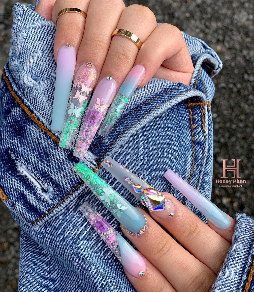 AB Rhinestone Point Diamond Shape (50pcs) - R11