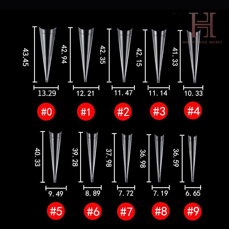 PRO EXTREME STILETTO Nail Tips ( 500pcs)