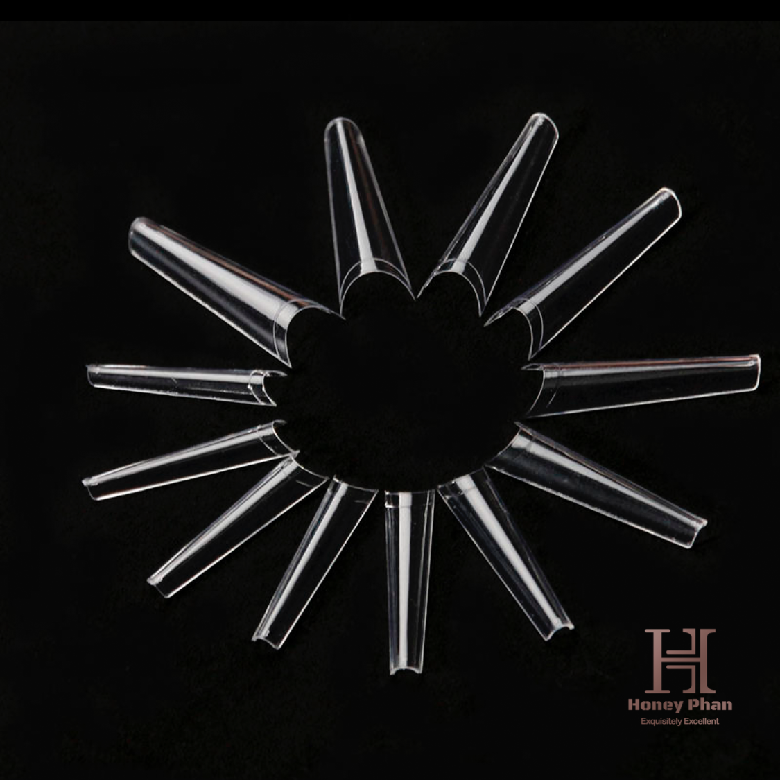 Extra long C-CURVE Coffin Nail Tips ( 504 pcs)